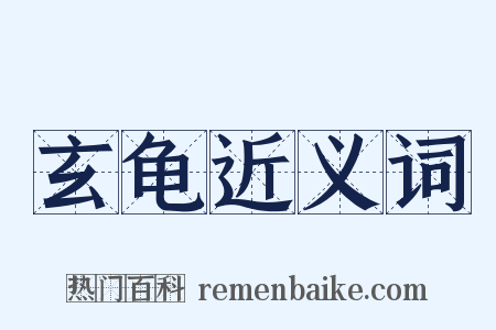 玄龟近义词是什么意思的图片